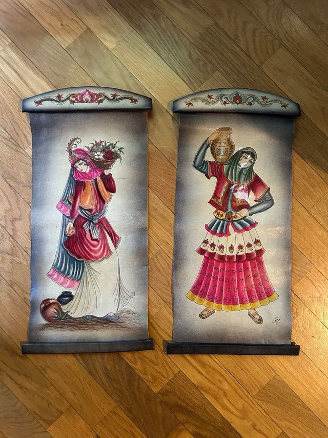 Antica pittura persiana/iraniana vintage