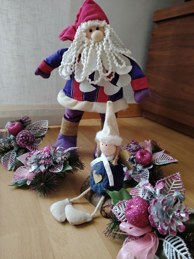 Papá Noel articulado + Decoración