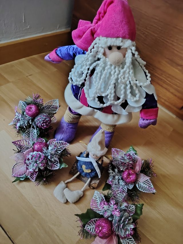 Papá Noel articulado + Decoración