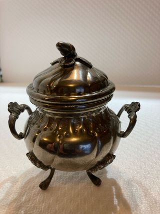 Zuccheriera in peltro