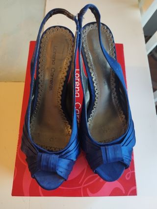 Zapatos azules fiesta T 37