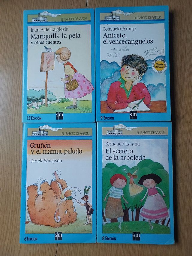 Pack 4 libros barco vapor 7 años