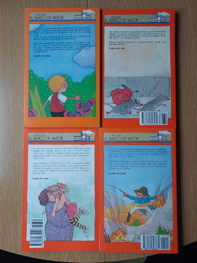 Pack 4 libros el barco de vapor. 9años