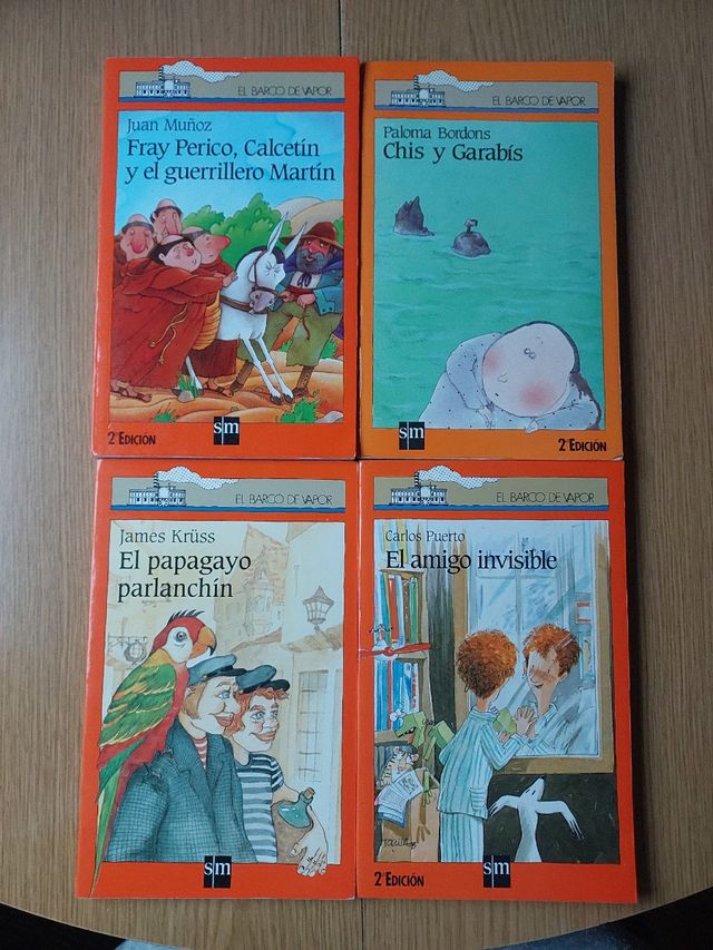 Pack 4 libros el barco de vapor. 9 años