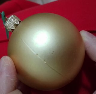 16 palline di Natale dorate