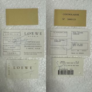 LOEWE AGENDA TARJETERO AMAZONAS MARRON ORO