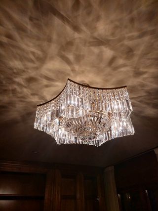 Lámpara techo cristal de roca