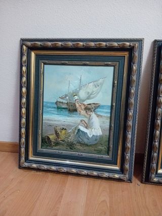 Cuadros Marinas firmados.