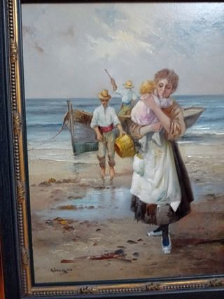 Cuadros Marinas firmados.