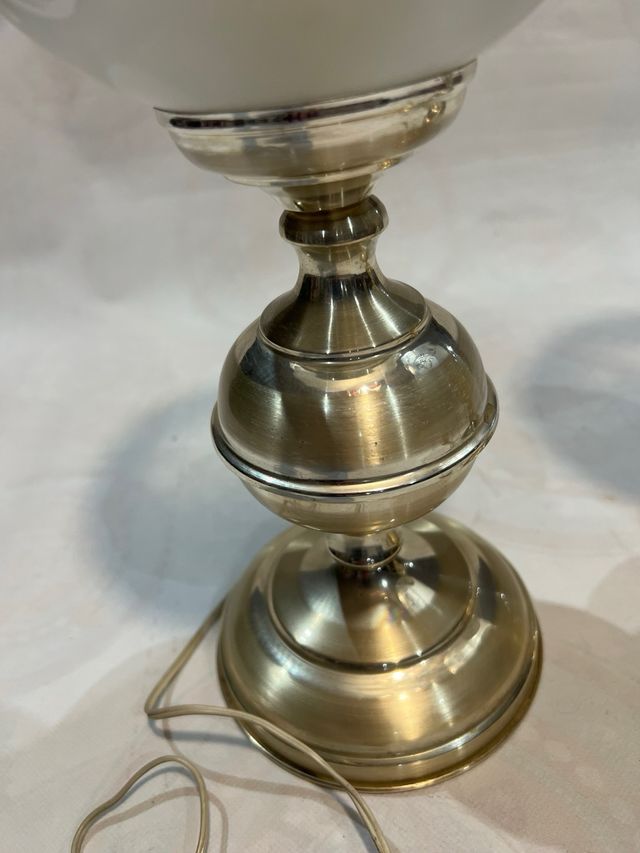 2 Lamparas noche Vintage Laton y cristral