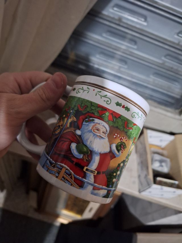 Coppia di tazze vintage natalizie