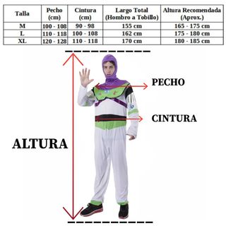 Disfraz Buzz Lightyear Talla M - Toy Story Galaxia