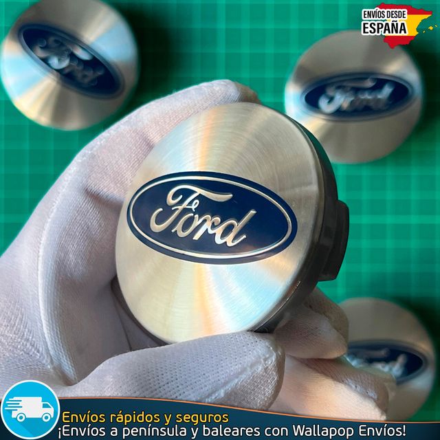 X4 Tapacubos Ford 54mm Cubrebujes Tapas Llantas
