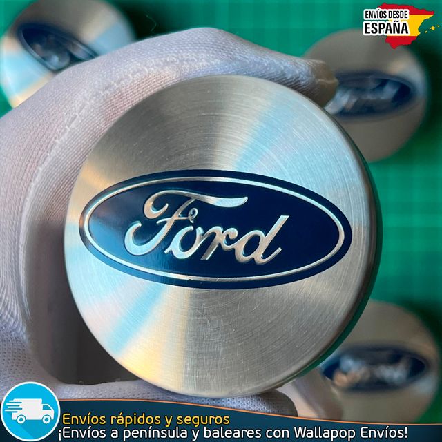 X4 Tapacubos Ford 54mm Cubrebujes Tapas Llantas