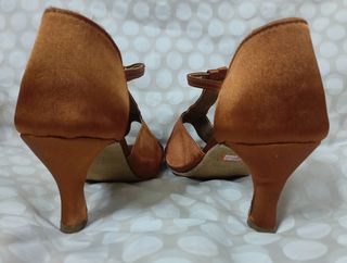 Zapatos de Baile Marrón N°38 Tiras en T