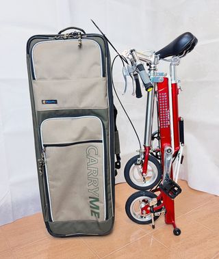 Bicicleta ultra plegable Carryme SD + maleta viaje
