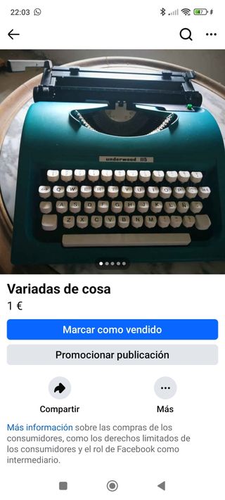 Maquina de escribir
