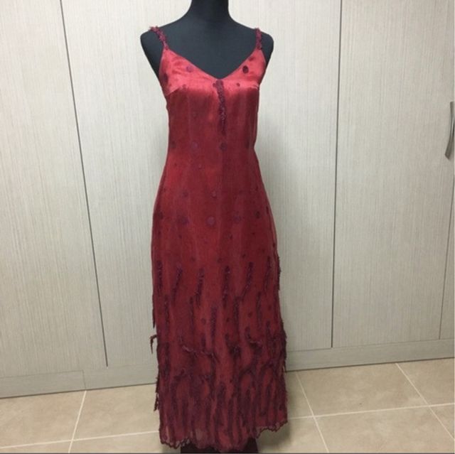 Vestido de fiesta de seda T.38