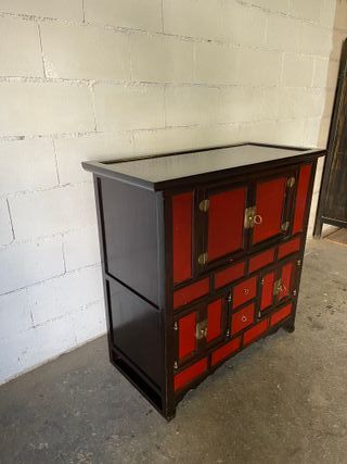 ✅comoda oriental madera maciza