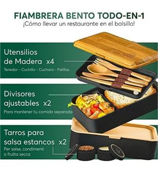 Fiambrera porta alimentos