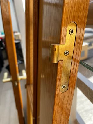Puerta salon comedor con cristales