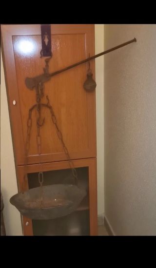 Romana de hierro de un plato muy antigua