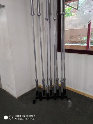 Soporte para 9 barras olimpicas