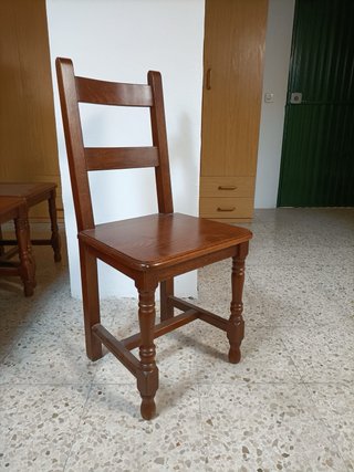 Sillas de roble macizas
