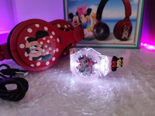AURICULAR BLUETOOTH+RELOJ MINNIE MOUSE TODO NUEVO