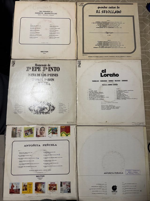 FLAMENCO FANDANGOS  DISCOS VINILO COLECCION ...5