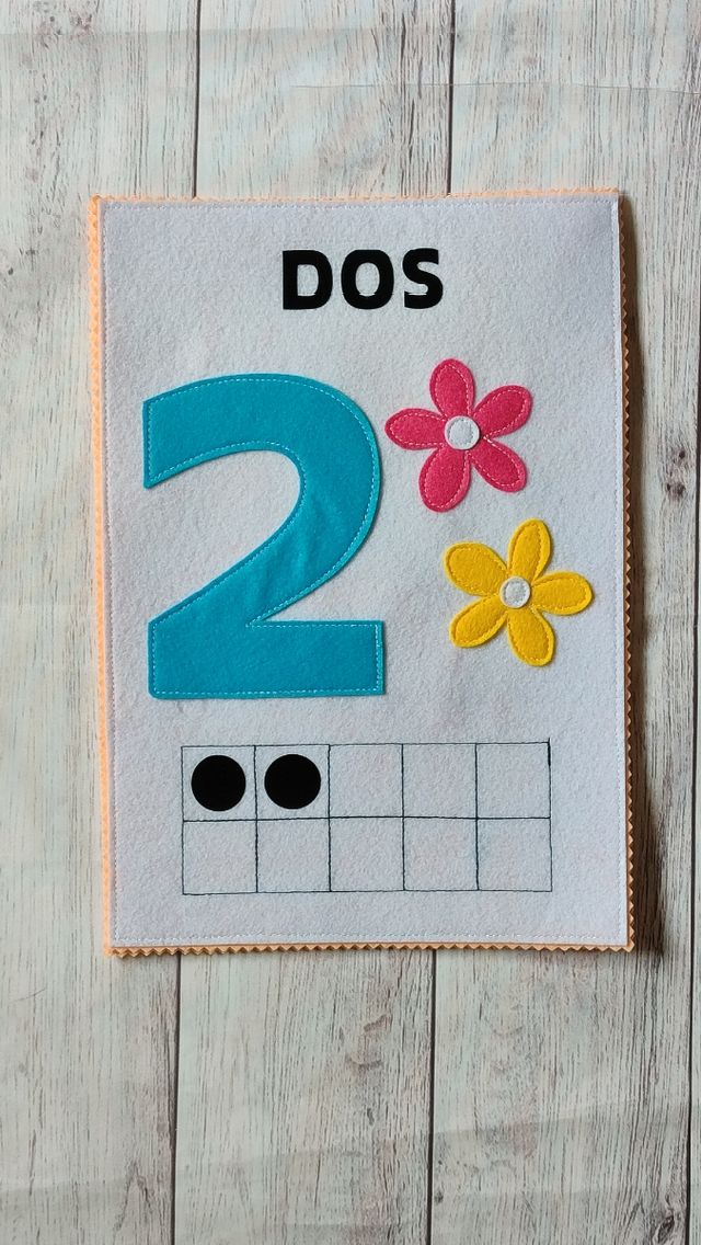 Tarjetas A4 números del 1 al 10