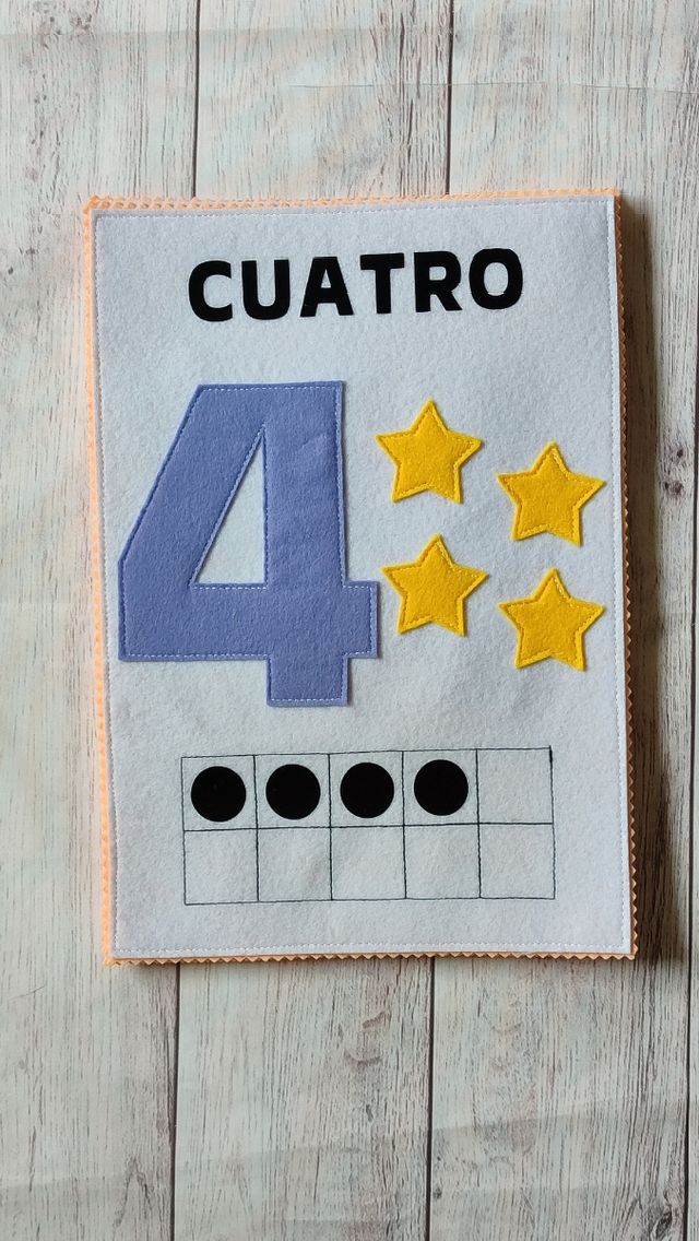 Tarjetas A4 números del 1 al 10