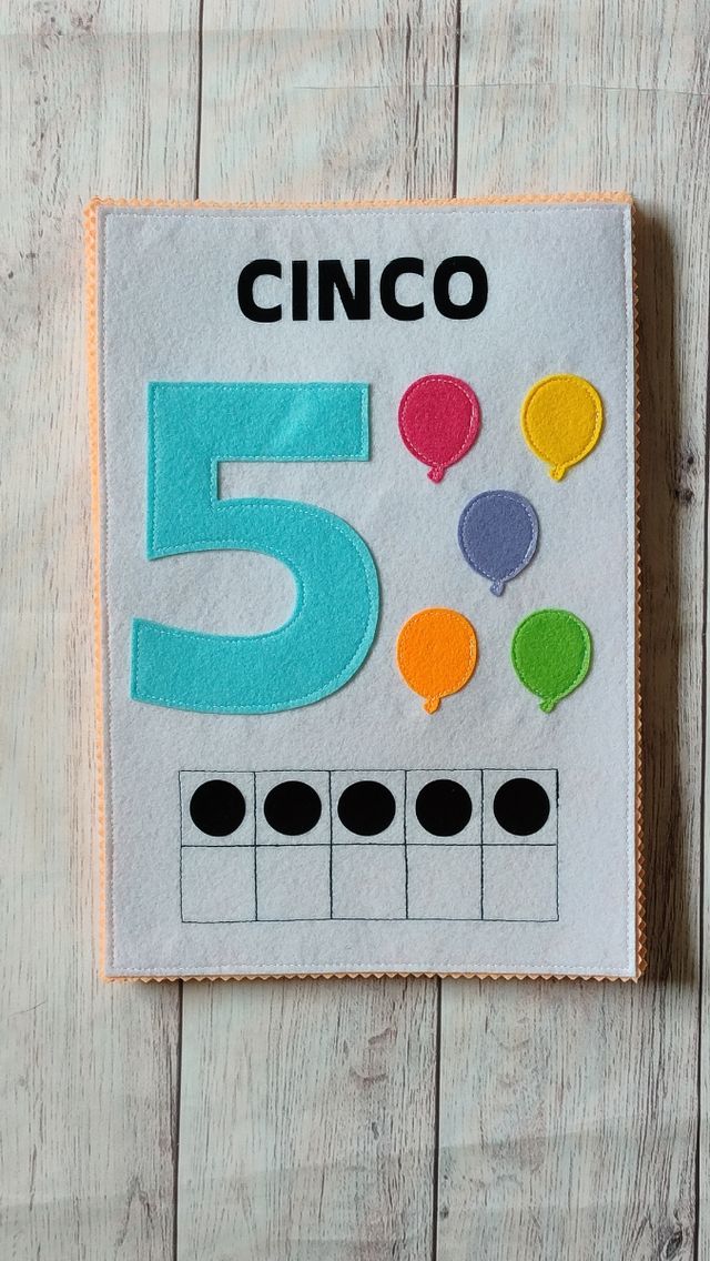 Tarjetas A4 números del 1 al 10