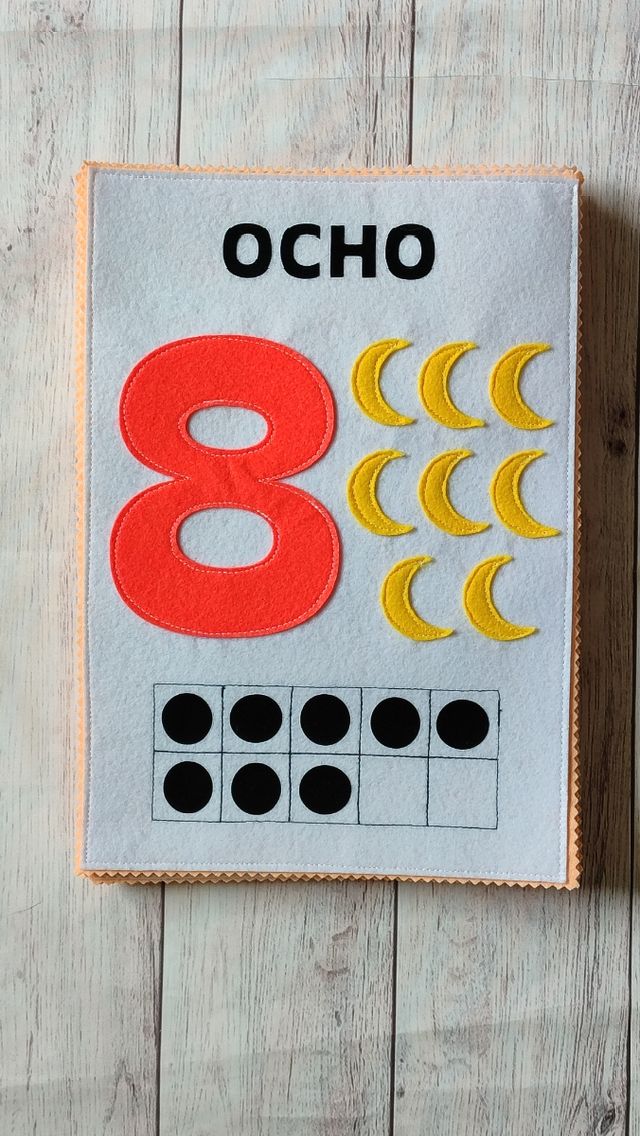 Tarjetas A4 números del 1 al 10