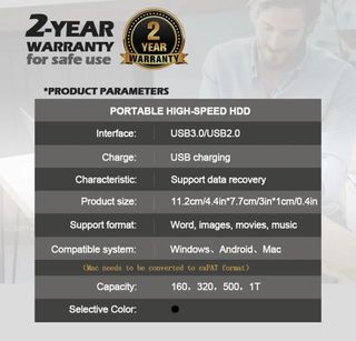 Disco duro externo, 2'5HDD, 500Gb,PS3, PS4, XBOX..