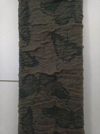 Sciarpa con pon pon in pelo