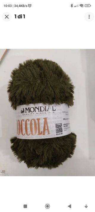GR 800 gomitoli COCCOLA VERDE