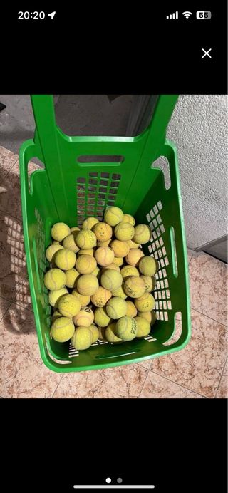 Pelotas de tenis usadas 