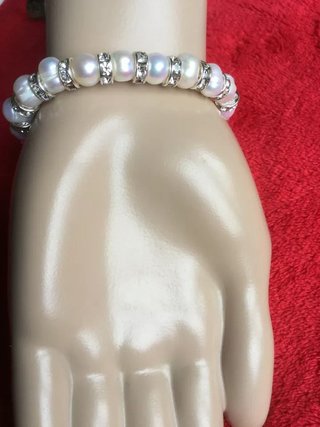 Braccialetto Donna fatto di perle d'acqua dolce
