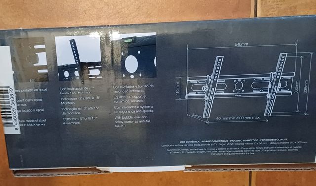 Suporte de TV basculante