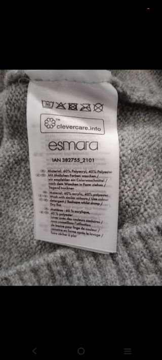 Vestido largo punto mujer talla 38/40