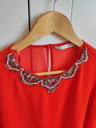 Camisa Zara con lentejuelas