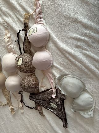 6 sujetadores de varias marcas y tallas 80-90