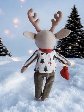 Muñeca tela  reno infantil