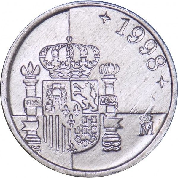 1 Peseta Spagna 1998