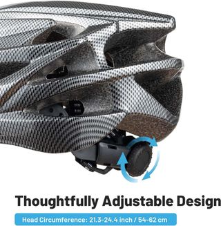 Favoto Casco da Bicicletta con visiera L 58-61cm