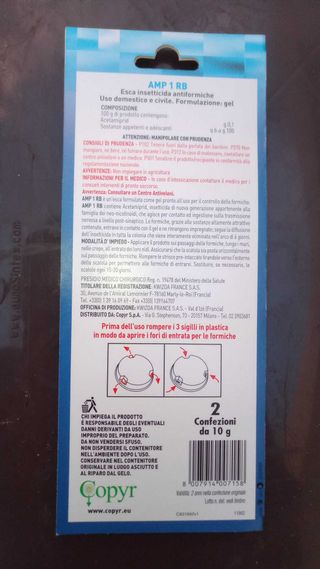 Antiformiche insetticida per formiche esca