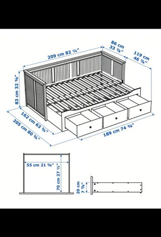 Diván HEMNES de IKEA