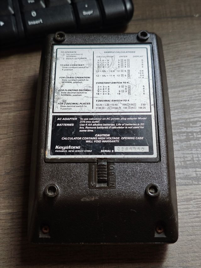Calculadora vintage 
