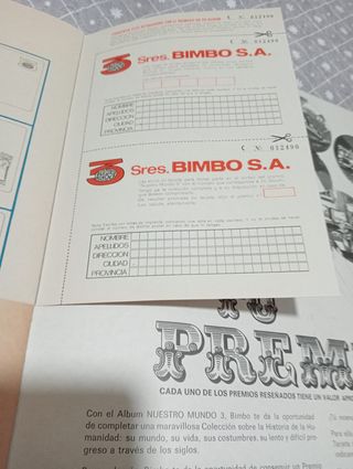Álbum Cromos Bimbo 1969 Nuestro Mundo.